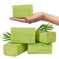 thumbnail image 1 of Jabón botánico australiano Árbol de té con extracto de salvia 6.6 oz Barras de jabón de lujo enriquecidas con manteca de karité Adecuado para hombres, mujeres y todo tipo de piel Paquete de 4, 1 of 5