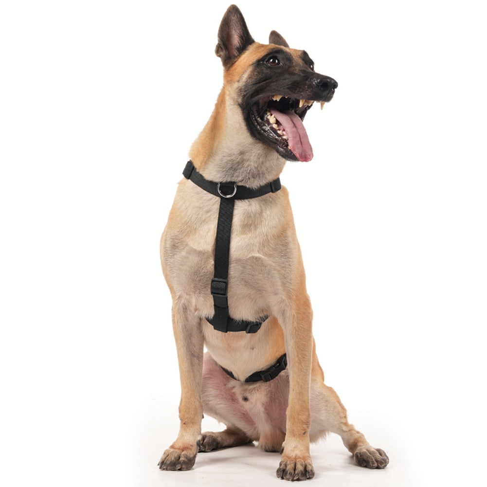 Escape Proof Dog Harness, No Pull Harness with Lift Handle, Adjustable Pet Vest with Front and Back Leash Clips for Medium Large Dogs Walking Hiking Training