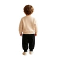 thumbnail image 2 of Baby Boys Girls Clothes Halloween Outfit Pumpkin Face **Print** Fuzzy Sweatshirt And Pants 2 Piece Set,0-6M, 2 of 5