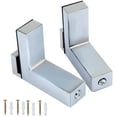 thumbnail image 1 of Whataatahia - Soporte de pared para estante de vidrio o madera (2 unidades) para estantes de 5 a 30 mm de grosor, 1 of 5