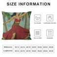thumbnail image 5 of Creowell  Hawaiian Hula Girl Throw Pillow Cover Hawaii Dance On Beach Tropical Palm Ocean Nature Pillow Case Decorative Men Women Boy Girl Room Cushion Cover for Home Couch White, 5 of 5