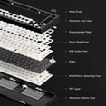 thumbnail image 6 of Akko MonsGeek M1 V5 Tri-mode Mechanical Keyboard Barebone Kit VIA 75% 3/5 Pins Customized Hot Swap RGB Rapid Disassemble Gasket, 6 of 9