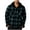 Green, variant on Men's Flannel Shirt Jacket Winter Warm Long Sleeve Quilted Lined Plaid Coats Soft Button Down Thick Shirts with Hood Yellow
