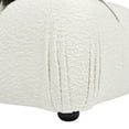 thumbnail image 5 of Marcel 72.5" Bubble Modular Modern 2-Piece Loveseat Sofa, Ivory White Boucle, 5 of 8