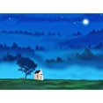 thumbnail image 1 of Pintura de diamante (DB6538) Noche tranquila 5D DIY Pared cuadrada Sala de colgar Artes 20X30cm FLhrweasw Nuevo, 1 of 1