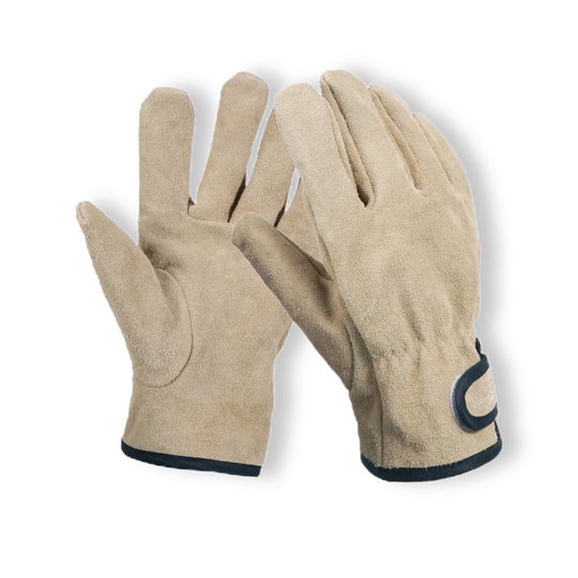 Resistencia al calor Guantes de barbacoa Guantes de asado grueso Mits de cocina Cocinero de cocción Protectores de soldadura Suministros Protección de mano de obra Casa Seguridad Khaki 1 par seitruly OD003602-01