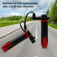 thumbnail image 3 of 1 Par De Empuñaduras De Manillar Calentadas En Motocicleta, Empuñaduras De Mano Calentadas De Motocicleta De Temperatura Ajustable De 3 Engranajes Compatibles Con ATV De, 3 of 7