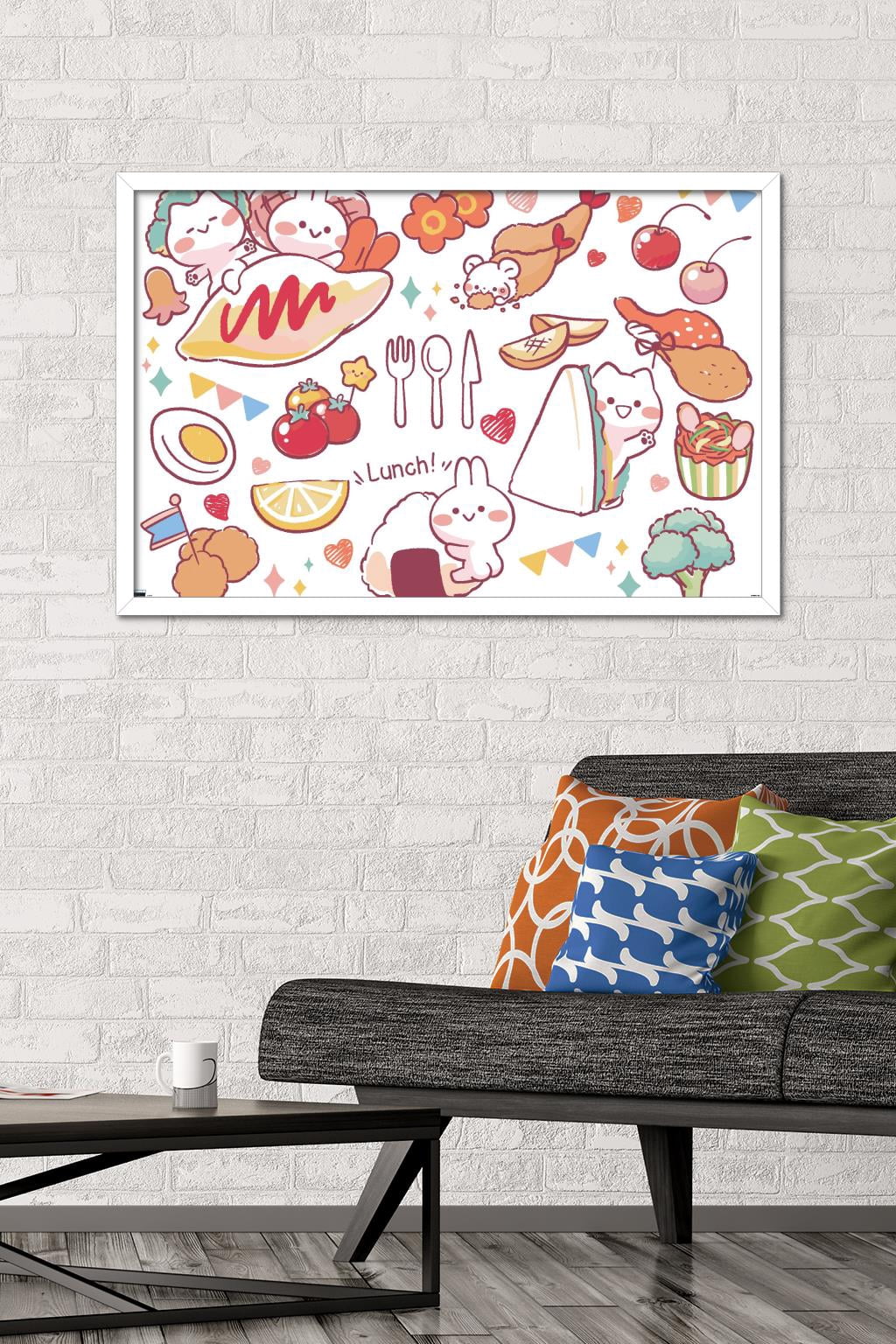 Mimi & Neko - Lunch Wall Poster, 22.375" x 34" Framed