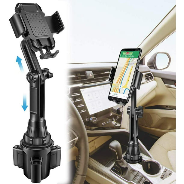 Upgraded Cup Holder Phone Mount Universal Adjustable Gooseneck Cup Holder Cradle Automobile Car Mount for Cell Smartphone iPhone Xs/XS Max/XR/X/8/7 Plus/Samsung Edge/GPS/PSP (Black) - Walmart.com