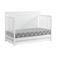 Oxford Baby Lazio 4in1 Convertible Crib, Snow White, GREENGUARD Gold