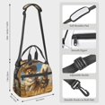thumbnail image 2 of Naloa Farm Corgi German Shepherd Print Lunch Bag for Women & Men Insulated Lunch Box or Cooler Lunch Tote Bags for Work, Travel, Outdoor, 2 of 5