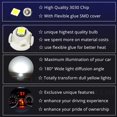 thumbnail image 3 of 10x White T4.7/T5 Neo Wedge 3030SMD Chip 12mm Base Led Car Instrument Cluster Dashboard Gauge Bulb HVAC AC Heater Climate Control Lamps Switch Indication Interior Light Replacement, 3 of 5