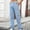 Light Blue, variant on Xdegoge Cargo Jeans for Women High Waisted Wide Leg Baggy Y2K Denim Pants with Multi Pockets Relaxed Fit Streetwear Casual Outdoor Utility Bottoms