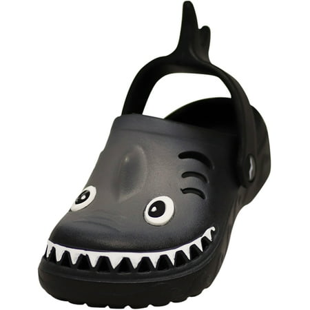 

NORTY Toddler Boys Comfort Clogs Male Ankle Strap Sandals Black Shark
