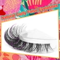 thumbnail image 3 of SHIQI-Lashes Natural Look False Eyelashes Wispy Natural Lashes that Look Like Extensions Fluffy D Curl Strip Eye Lashes Short Cat Eye Russian Fake Eyelash 9 Pairs, 3 of 4
