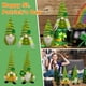 thumbnail image 4 of Día de San Patricio Leprechaun Decoraciones de Felpa Muñeca de Gnomo de Peluche Irlandés Decoración de Nudos Decoración de Muñeca Sin Rostro Verde-B, 4 of 5
