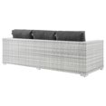 thumbnail image 4 of Modway Convene Outdoor Patio Sofa in Light Gray Charcoal, 4 of 8