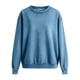 thumbnail image 5 of RKSTN Denim Sweatshirt for Women Oversized Crewneck Hoodless Sweatshirts Tops Womens Casual Solid Plus Size Round Neck Loose Comfy Long Sleeve T Shirt Fall Spring Clothes, 5 of 10