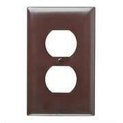 Pass and Seymour TP8 Brown Single Gang Duplex Receceptacle Wall Plate
