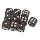 thumbnail image 5 of Paquete De 10 Dados Acrílicos D6 De Seis Caras Para Juegos De Mesa D&D TRPG, Juguetes Negros Sunnimix Juego de roles de dados de seis caras, 5 of 7