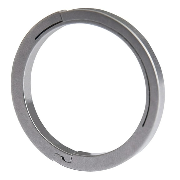 Jesscasday Titanium Key Rings Heavy Duty Keychain Rings Side-Pushing Key Chain Rings