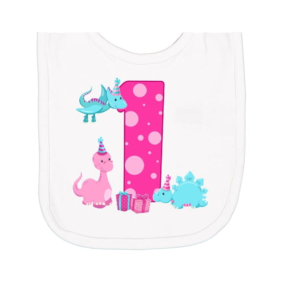 Inktastic Dinosaur Party-first Birthday Newborn Bib