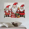 thumbnail image 4 of GOSMITH  Christmas Gnomes Tapestry Wall Hanging, Merry Christmas Wall Tapestry, Christmas Wall Backdrop, Christmas Wall Decorations, Christmas Wall Blanket, 40x30 Inch, 4 of 7