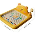 thumbnail image 2 of Shiba Bear Magnetic Drawing Board - ABS Interactive Bead Pen Art Board with Guide, Creative Educational Drawing Toy for Artistic Expression & Hands-On Fun, 2 of 4