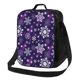 thumbnail image 1 of Balery Christmas Purple Snowflakes Caja de Almuerzo y Bolsa de Almuerzo para Hombres y Mujeres, Bolsa de Almuerzo Reutilizable con Gran Capacidad, Bolsa de Almuerzo Aislada, 1 of 7