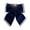 Dark Blue, variant on Christmas Tree Bow Ornament – Dark Blue Pearl Velvet Bows with Sequins for Tree, Wreath, Garland & Gift Decoration – Hanging Holiday Decor