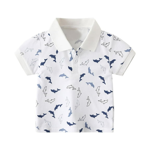 2025 Summer Short Sleeve Print T Shirts Boys Tops Cotton Sport Wear Kids T Shirts Clothes for1 To 9yrs