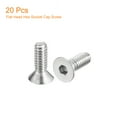 thumbnail image 3 of 1/4-20x3/4" Flat Head Socket Cap Screws, 304 Stainless Steel Hex Socket Drive Fasteners Bolts 20Pack, 3 of 5