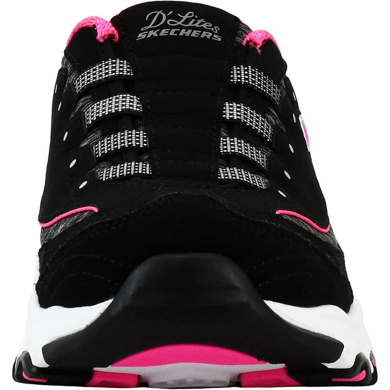 Tangle ventil famlende Skechers Women's D'Lites Slip-On Mule Sneaker Black/Hot Pink 11 -  Walmart.com