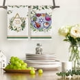 thumbnail image 2 of Floral Food Star Passover Kitchen Towels Dish Towels, 18x26 Inch Farmhouse Decoration Spring Hand Towels Set of 2, 2 of 6