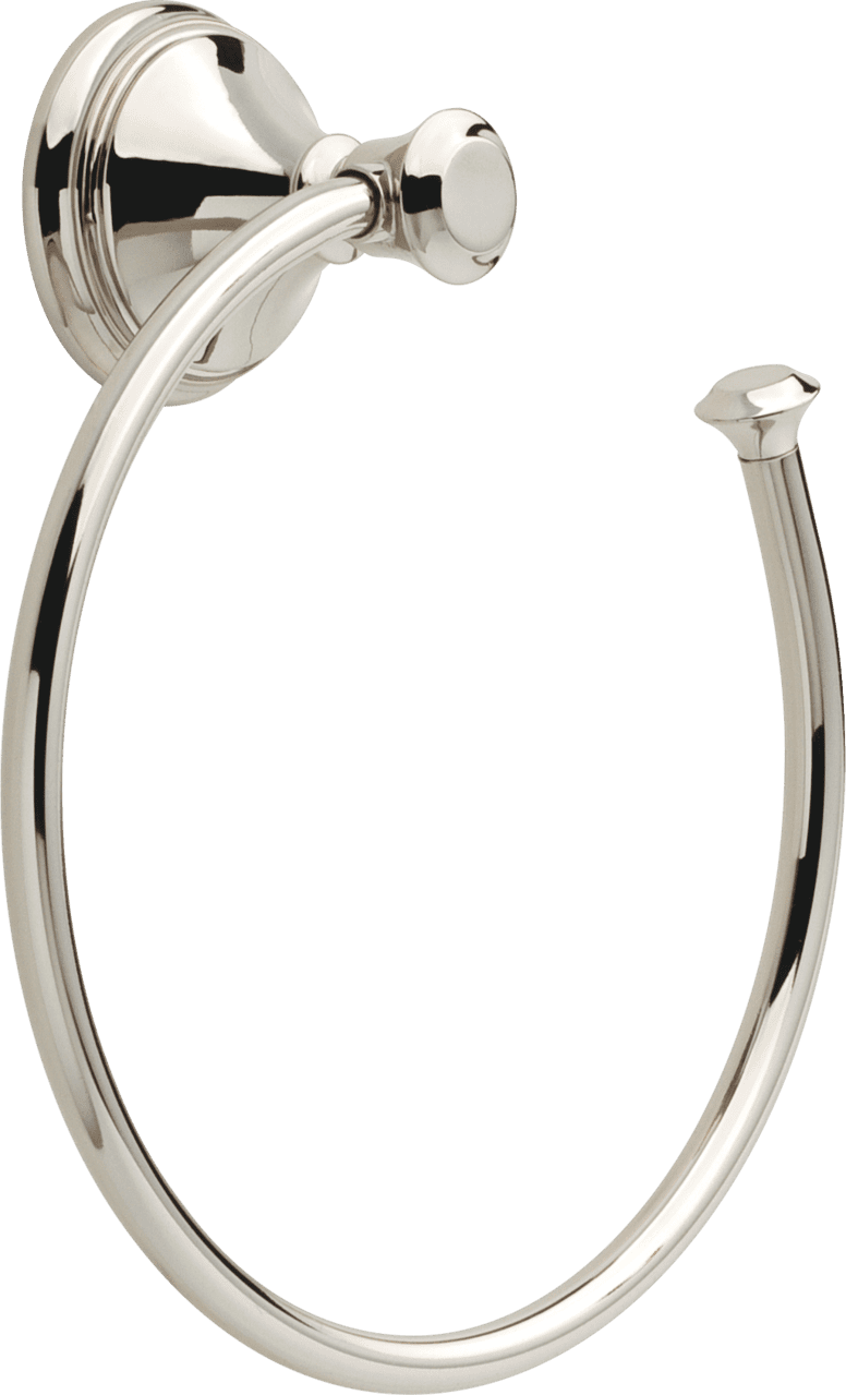 Delta Cassidy Towel Ring, Polished Nickel