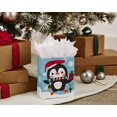 thumbnail image 2 of FFIY Small Holiday Gift Bag with Tissue Paper (Penguin), Small - 5XGB2823 Penguin, 2 of 6
