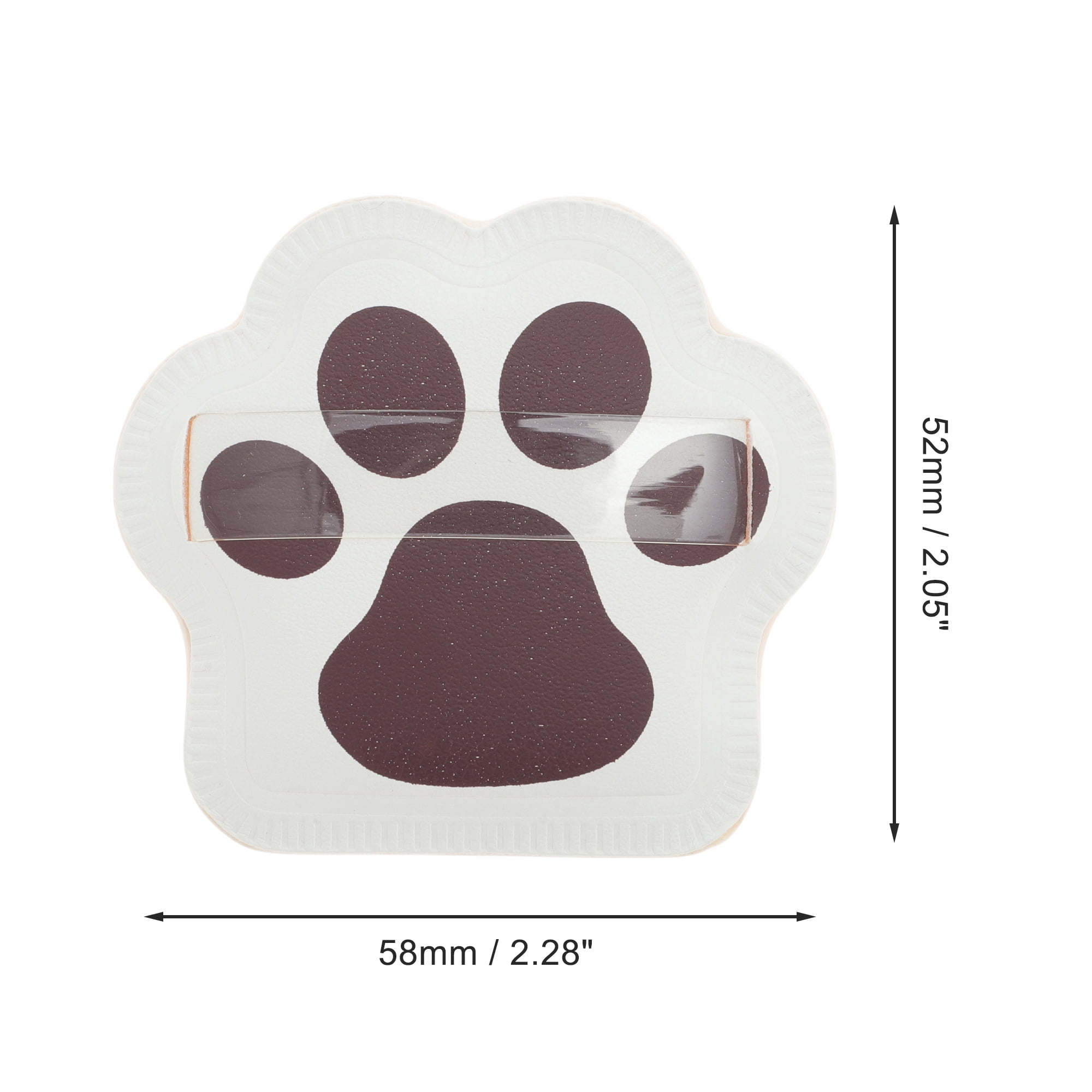 Unique Bargains 1 Pc Cat Paw Shaped Puff for Travel Makeup Application Brown