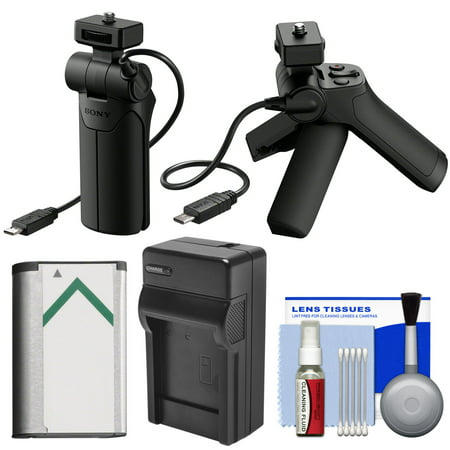 Sony VCT-SGR1 Shooting Grip & Mini Tripod with Battery & Charger + Cleaning (Best T3i Battery Grip)