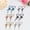6pairs(one pair for each color), variant on Stainless Steel Lock Tassel Drop Dangle Earrings For Men Women Hoop Hinged-Gold