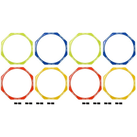 2 Pieces Football Training Circle Equipment Agility Hexagon