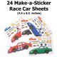 thumbnail image 2 of 24 Pegatinas Para Hacer Un Coche De Carreras (Pegatinas De Coches De Carreras Para Niños Pequeños, Bolsas De Regalos, Recuerdos De Fiesta Para Niños, Pegatinas Para Viajes), 2 of 2