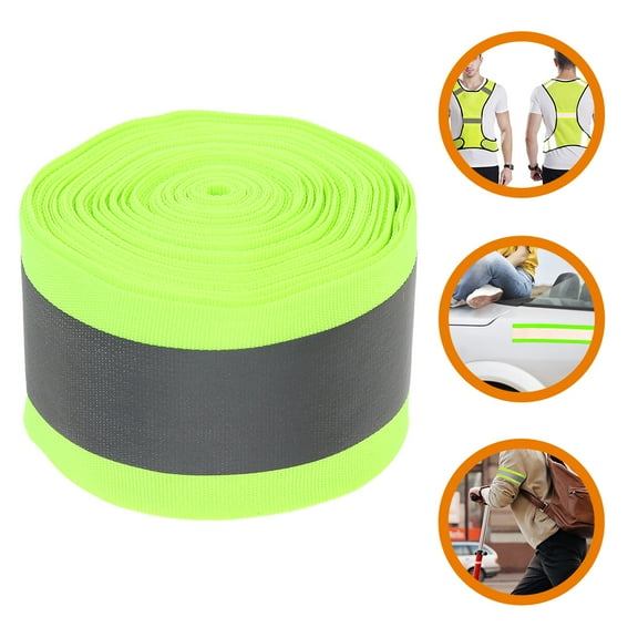 HOMOBABE Safety Reflective Fabric Polyester 1 Roll 197X2X0.04In