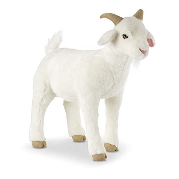 Peluche Melissa & Doug Goat con características realistas de 22.5 pulgadas