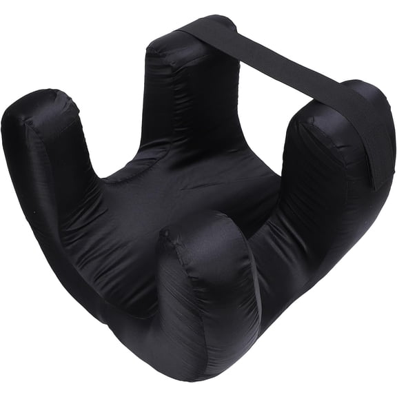 Face Pillow, Beauty Pillow with Ergonomic Memory Foam Support and Soft Silk Fabric Cushioning for Back Sleep, Anti Wrinkles (Black)
