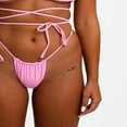thumbnail image 3 of Femmes Bikini Licol Rembourré Chaîne Supérieure String Triangle Beachwear, 3 of 6