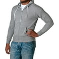thumbnail image 3 of Independent Trading Co. Sweat à Capuche Léger Unisexe à Fermeture Éclair Complète, 3TG, 3 of 5