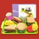 thumbnail image 1 of Juguetes para piscina, juguetes para bebés y niños pequeños: juego de hamburguesa y papas fritas de juguete, sándwich de comida de juguete para cocinar con hamburguesa, papas fritas, palomitas de maíz, 1 of 6