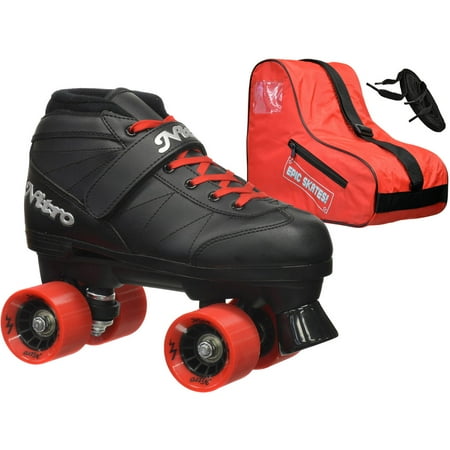 Epic Super Nitro Red Speed Roller Skates Package