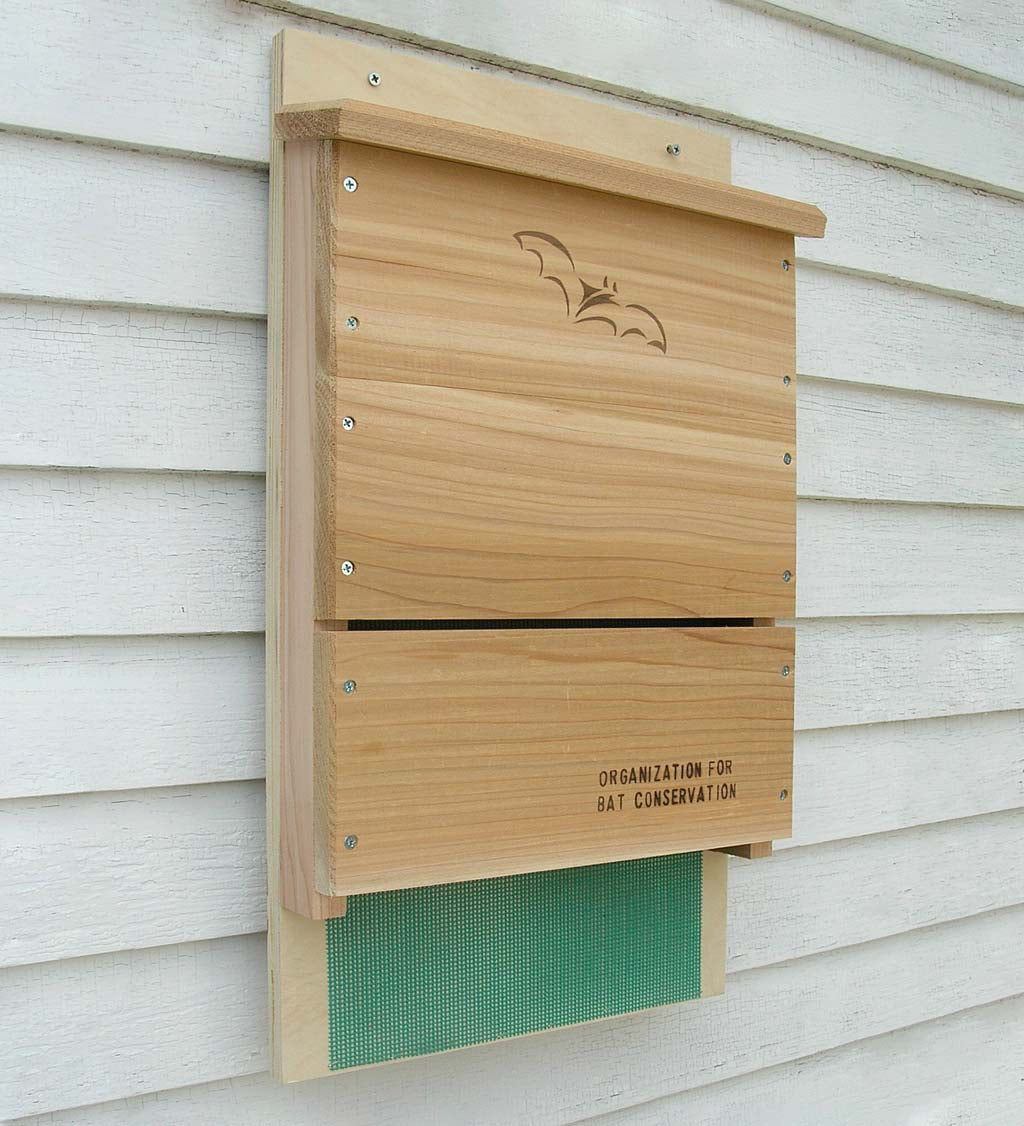 Bat Box House Handcrafted Cedar Single Chamber Insect Pest Control 