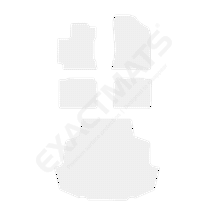 ExactMats - Premium Clear Overlay Floor Mats, Made In USA - Fits Toyota Corolla 2014-2019 / 2 Front, 2 Rear & Cargo (Seats Up) Trunk Mats